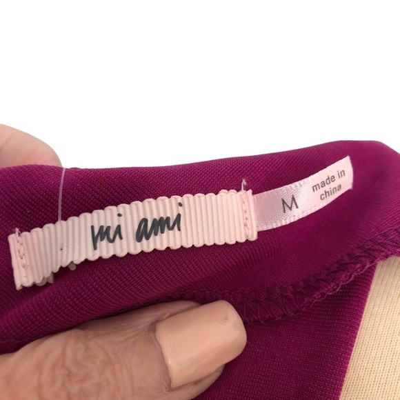 Francesca’s‎ Mi Ami Purple/White Embroidered Sleeveless Skater Dress. Size Med. - Picture 13 of 16